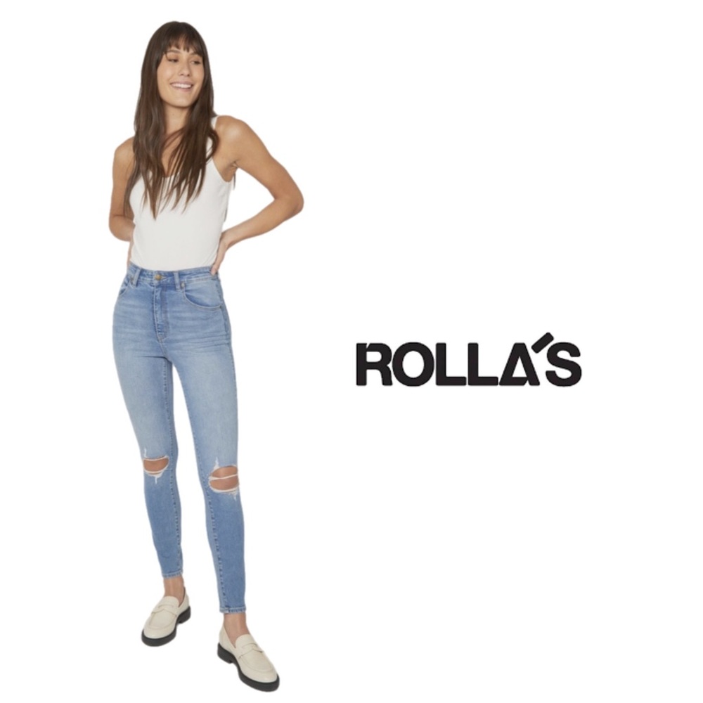 NEW Rollas Kylie Worn West coast Ankle jeans